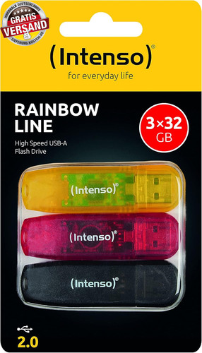 Intenso rainbow line - line, 3x32