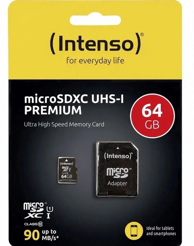 Intenso micro sdxc - sdxc, 64gb