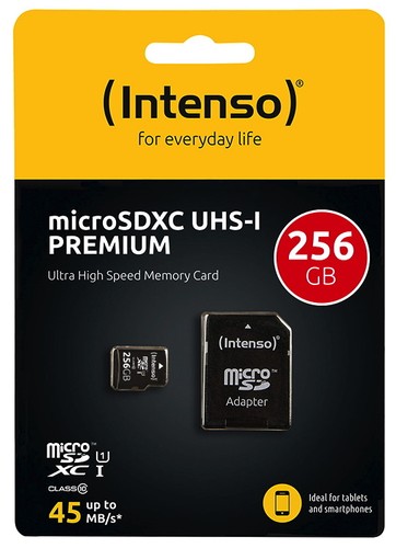 Intenso micro sdxc karte - karte, 256gb