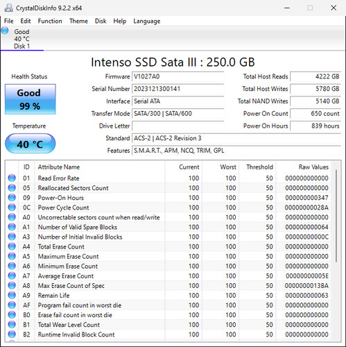Intenso sata ssd 250gb - -,