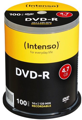 100 intenso rohlinge - rohlinge, dvd-r