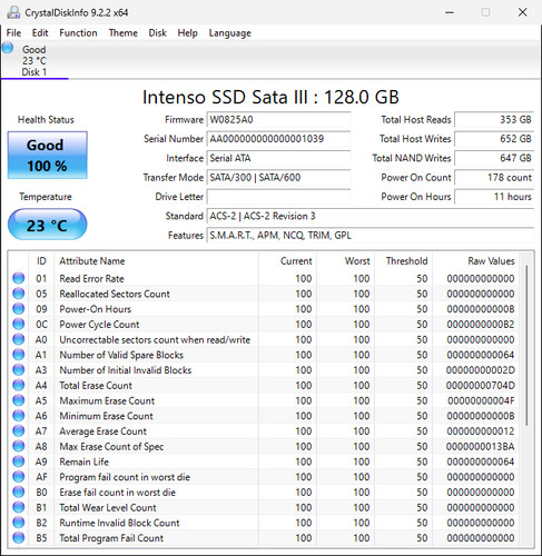 Intenso sata ssd 128 - sata,